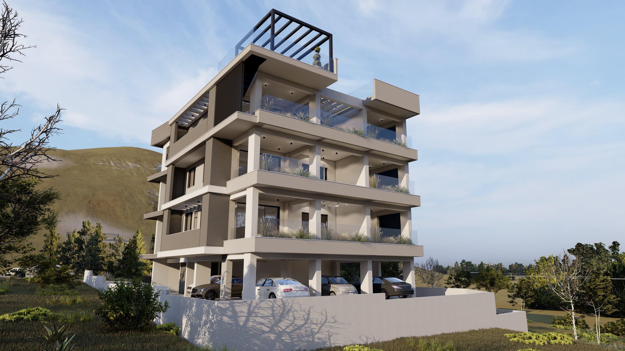 Exclusive residence with a panoramic view in a prestigious area, Agios Athanasios