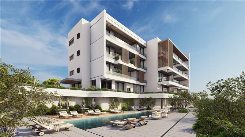 New residence with a swimming pool and a conference room in a prestigious area of Paphos