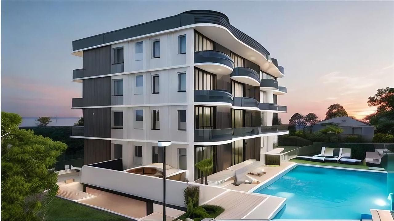 New residential complex with a swimming pool and sea views in a picturesque area of Paphos