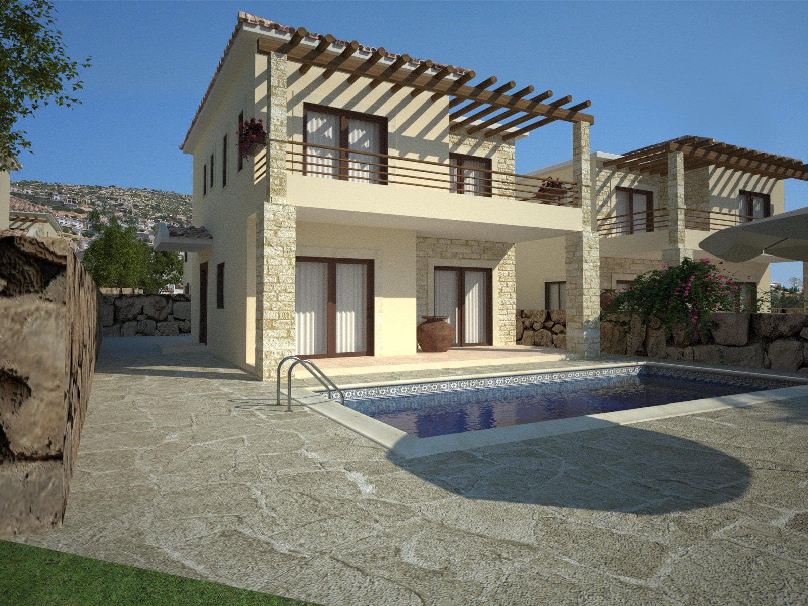 Complex of villas in the center of Peyia