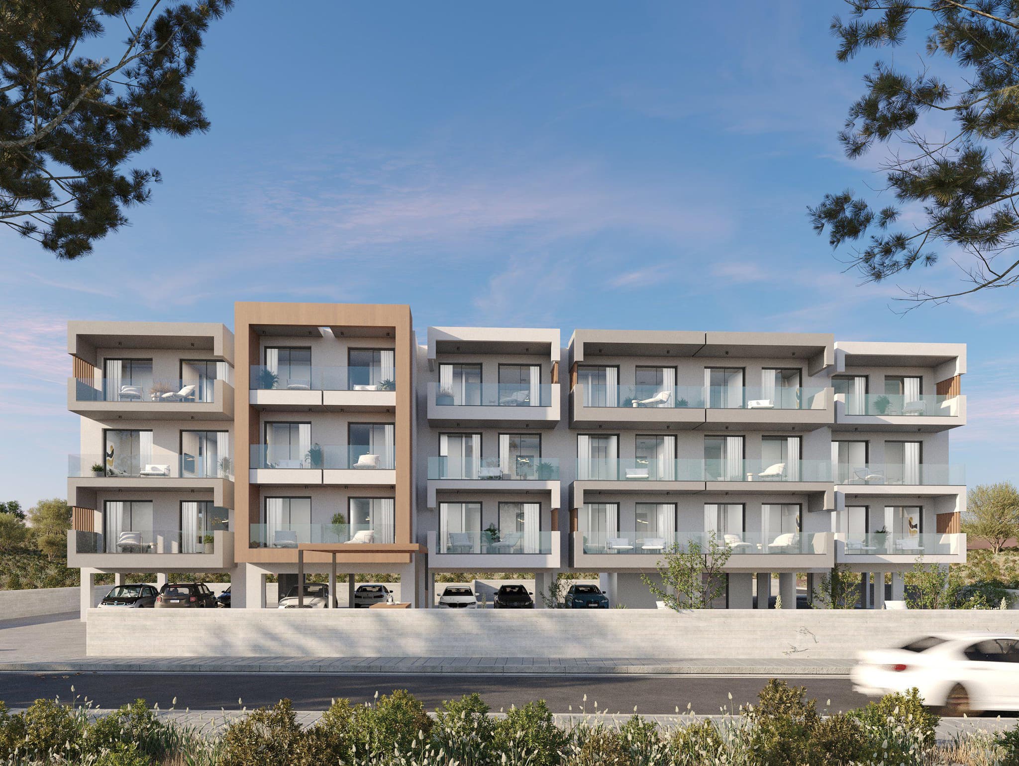 Residence with a swimming pool close to a beach, in a prestigious area of Paphos