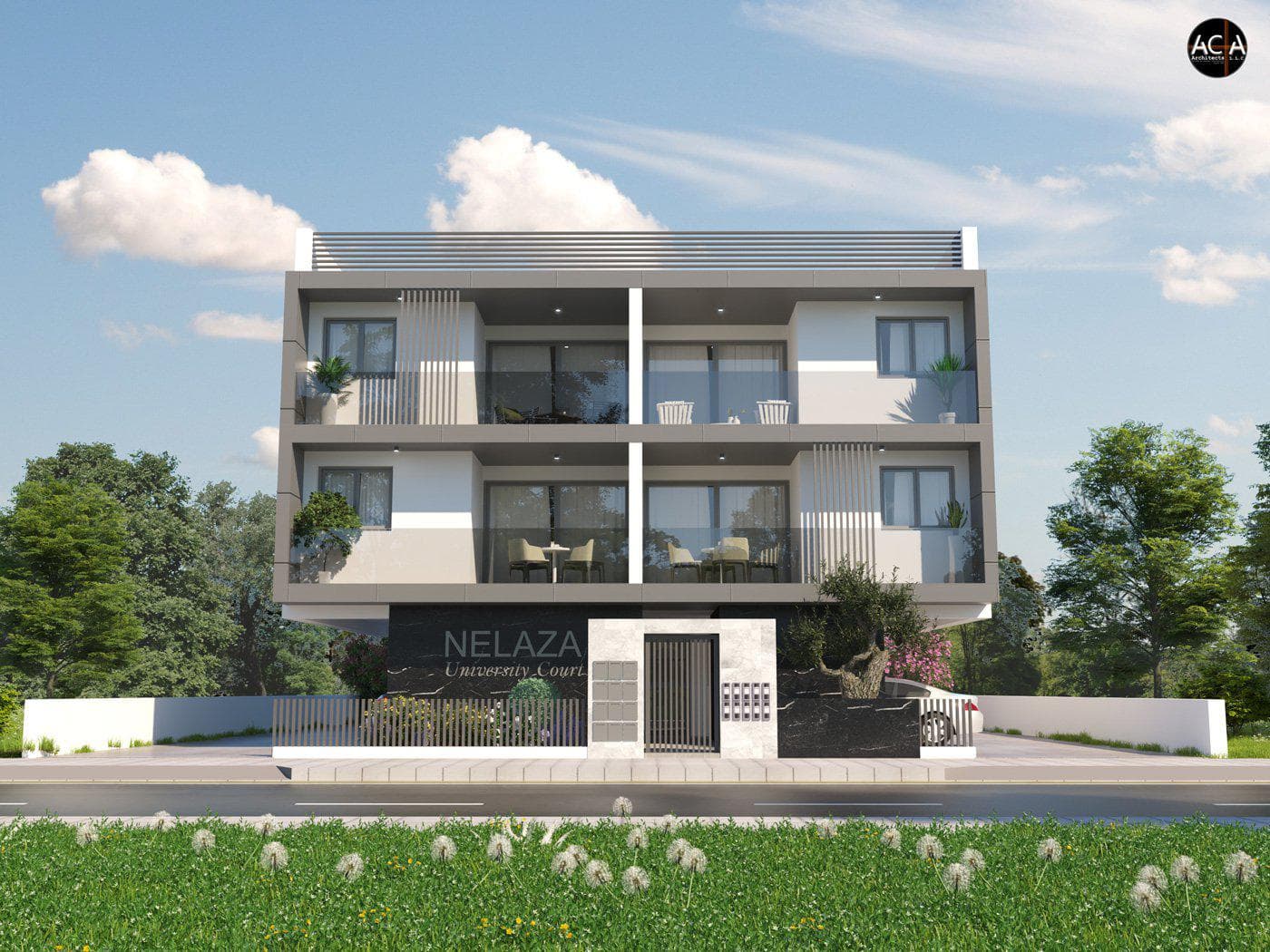 Low-rise residence with a parking at 500 meters from a university