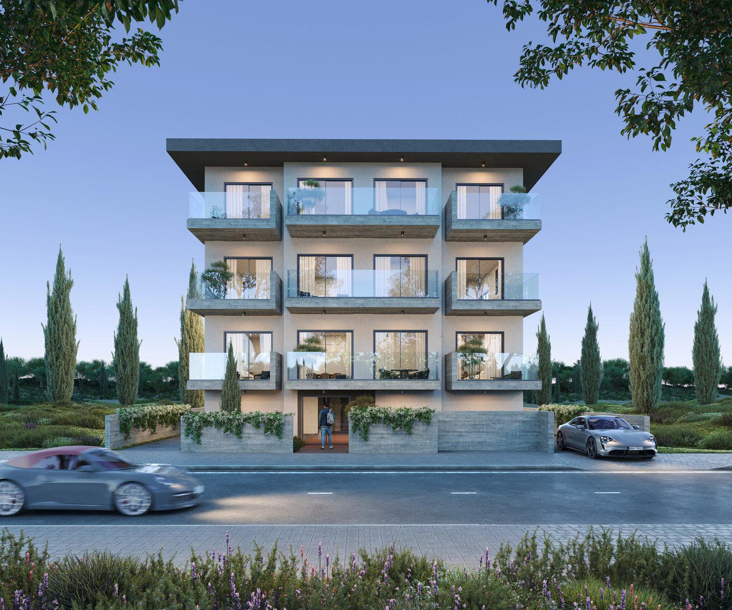 Apartments in a new low-rise residence near the city center, Geroskipou