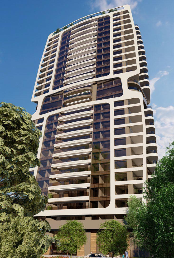 High-rise residence with a lounge area and a gym in the center of Nicosia