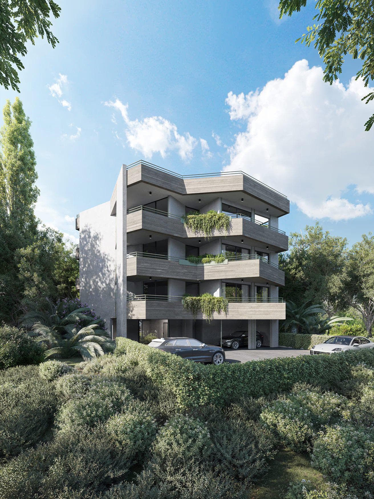 New apartments in a complex with parking and a gym, historic center of Limassol