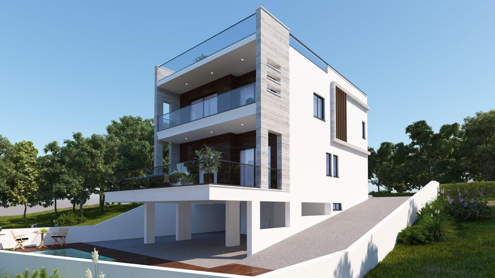 Luxury residence with a panoramic view near the beach, in the prestigious area of Yeroskipou, Paphos
