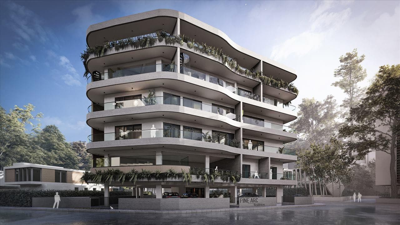 New guarded residence with a swimming pool and an underground parking in the prestigious area of Agios Ioannis