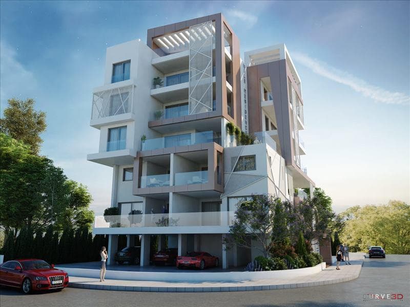 New residence with a panoramic view of the sea and the city, Larnaca