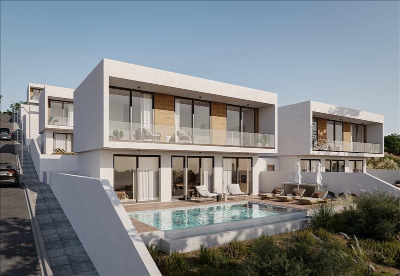 New complex of furnished villas close to the coast