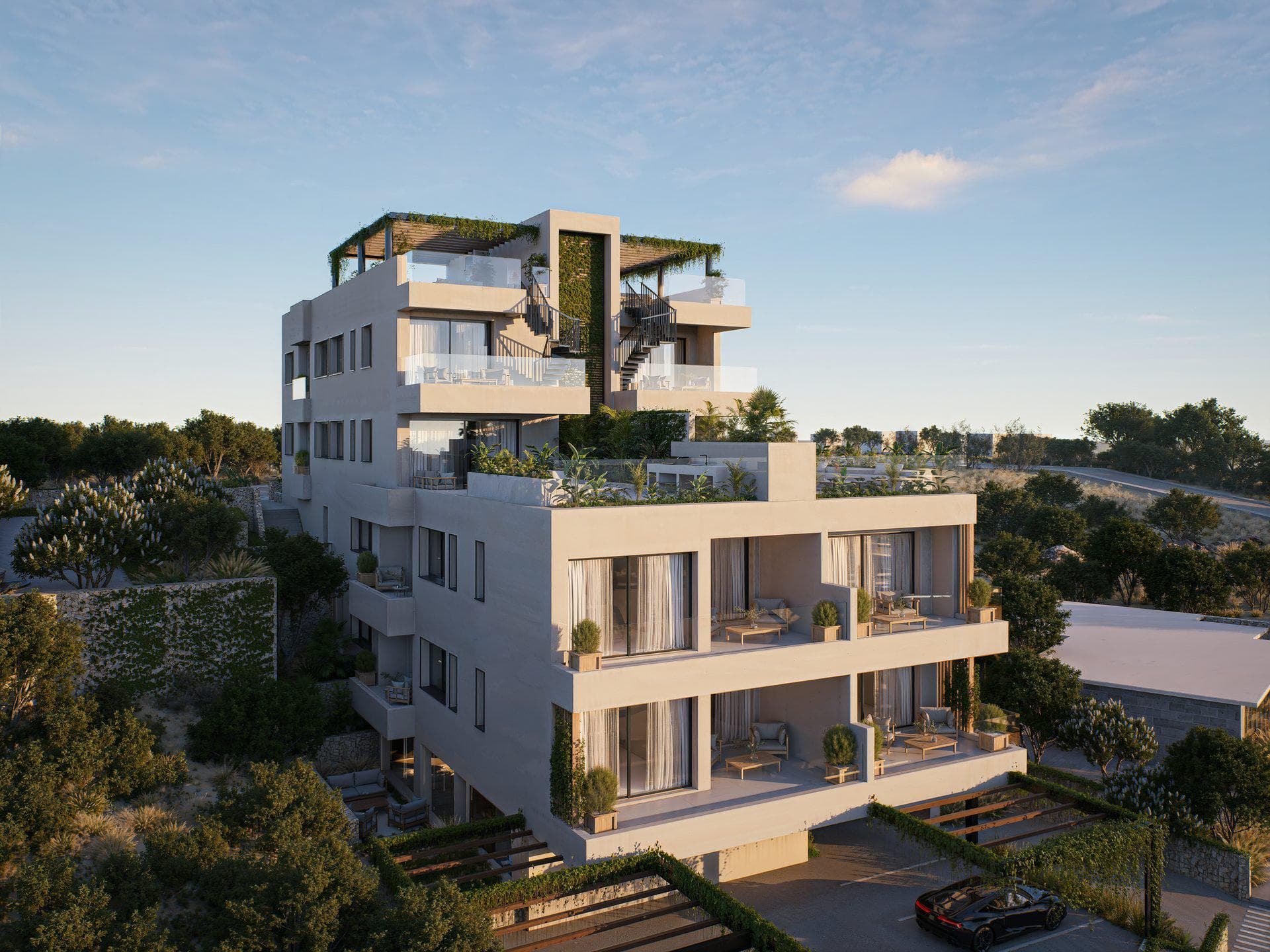 Sea-view boutique apartments in the hills of Geroskipou, Paphos
