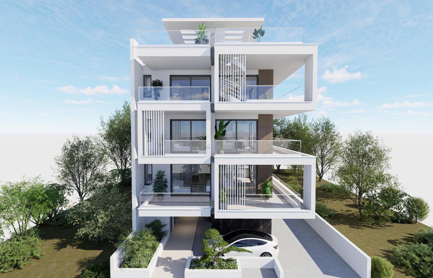 New low-rise residence with picturesque views close to the beach and the marina, Larnaca