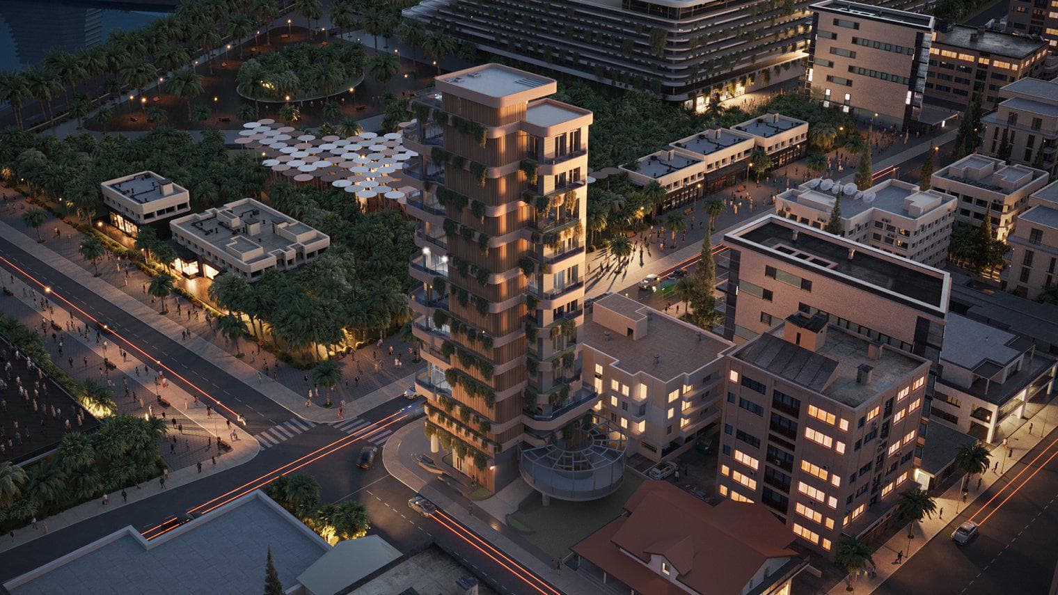Full-floor apartments with private swimming pools and a panoramic view, Larnaca