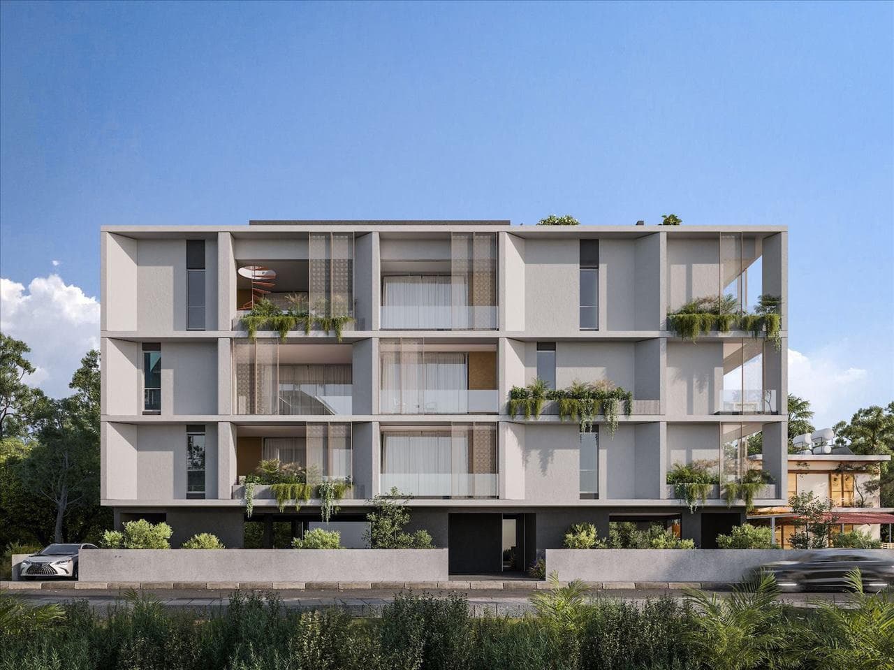 New residence with a roof-top terrace close to the sea, in a prestigious area of Limassol