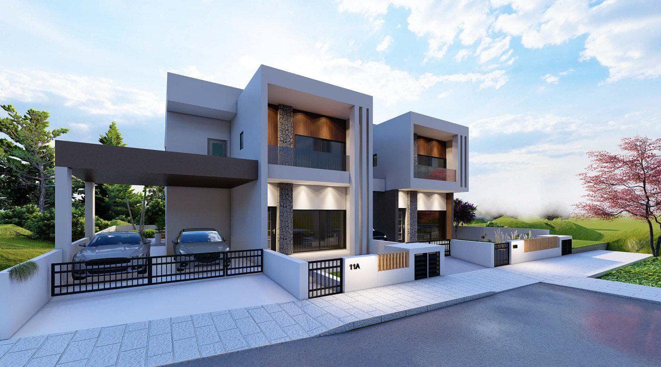 New complex of townhouses in a picturesque area, Limassol