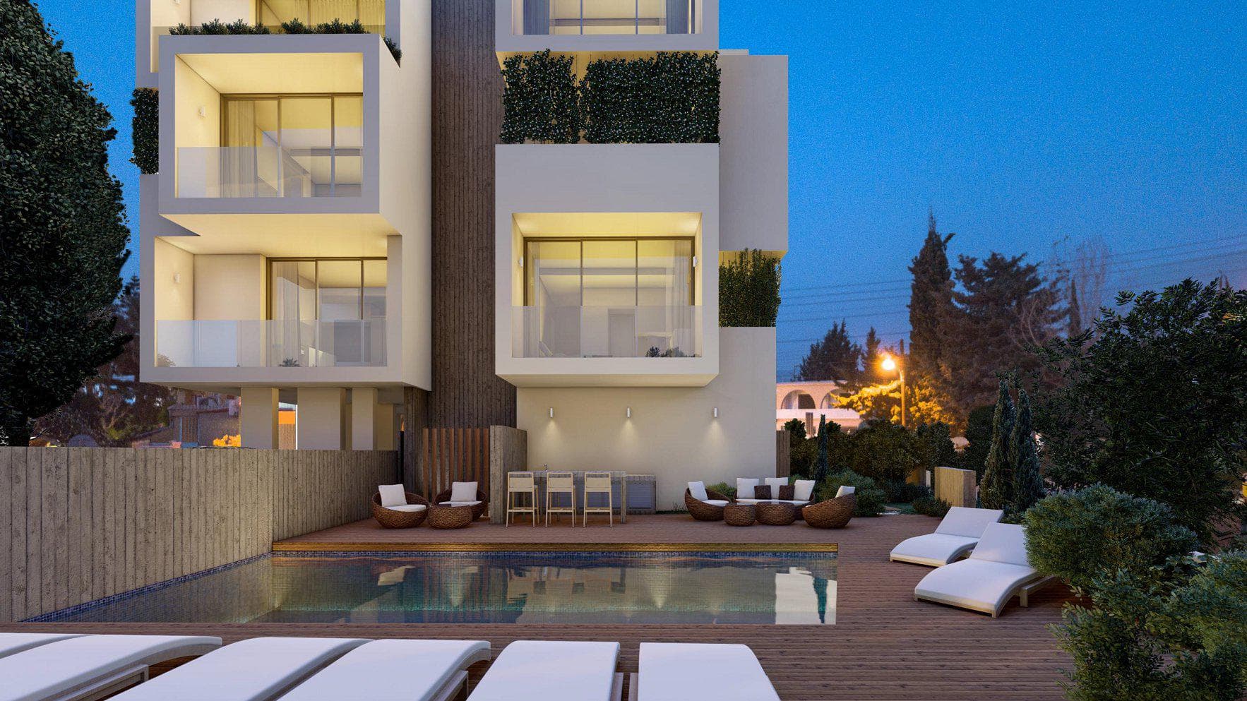 New residence at 750 meters from the beach, in the heart of Kato Paphos