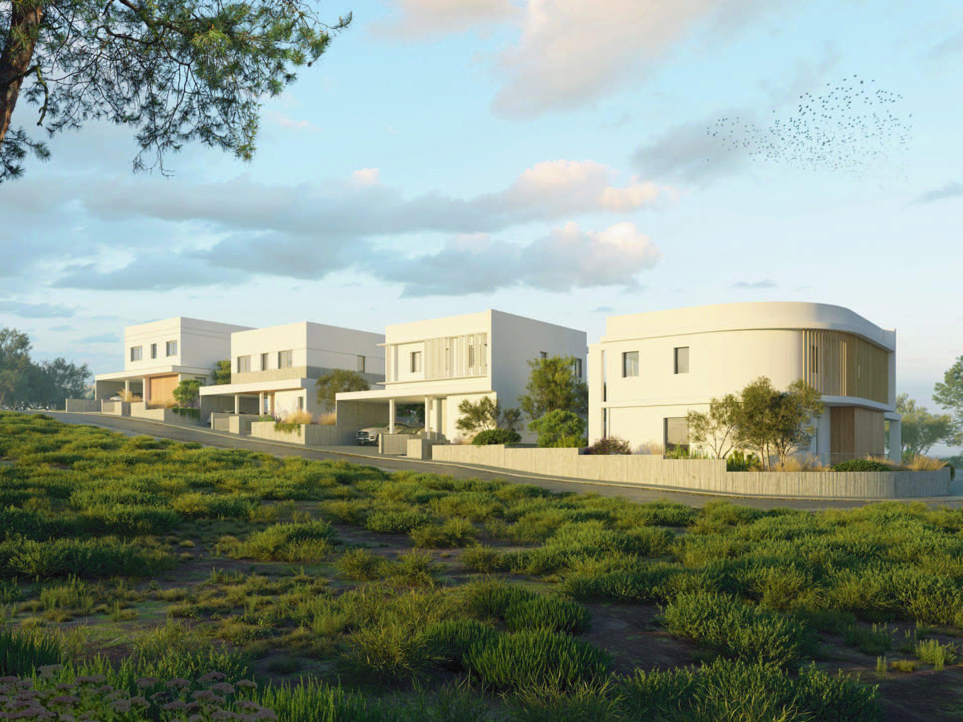 Newly built duplex villas with pools and parking in Agios Athanasios, Limassol