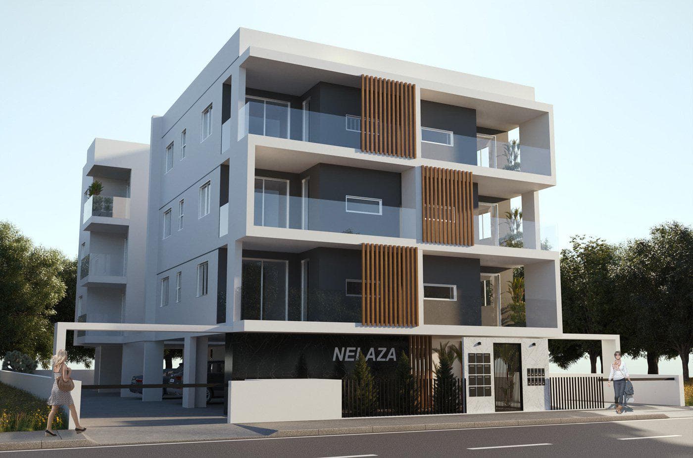 Low-rise residence in quiet area, close to a metro station and the city center