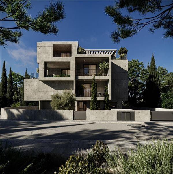 New residence with a swimming pool and a roof-top garden close to the beach