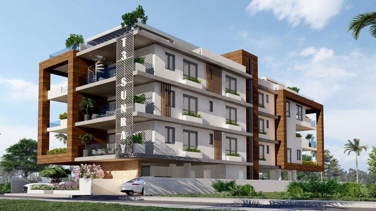 New low-rise residence close to the sea and the airport