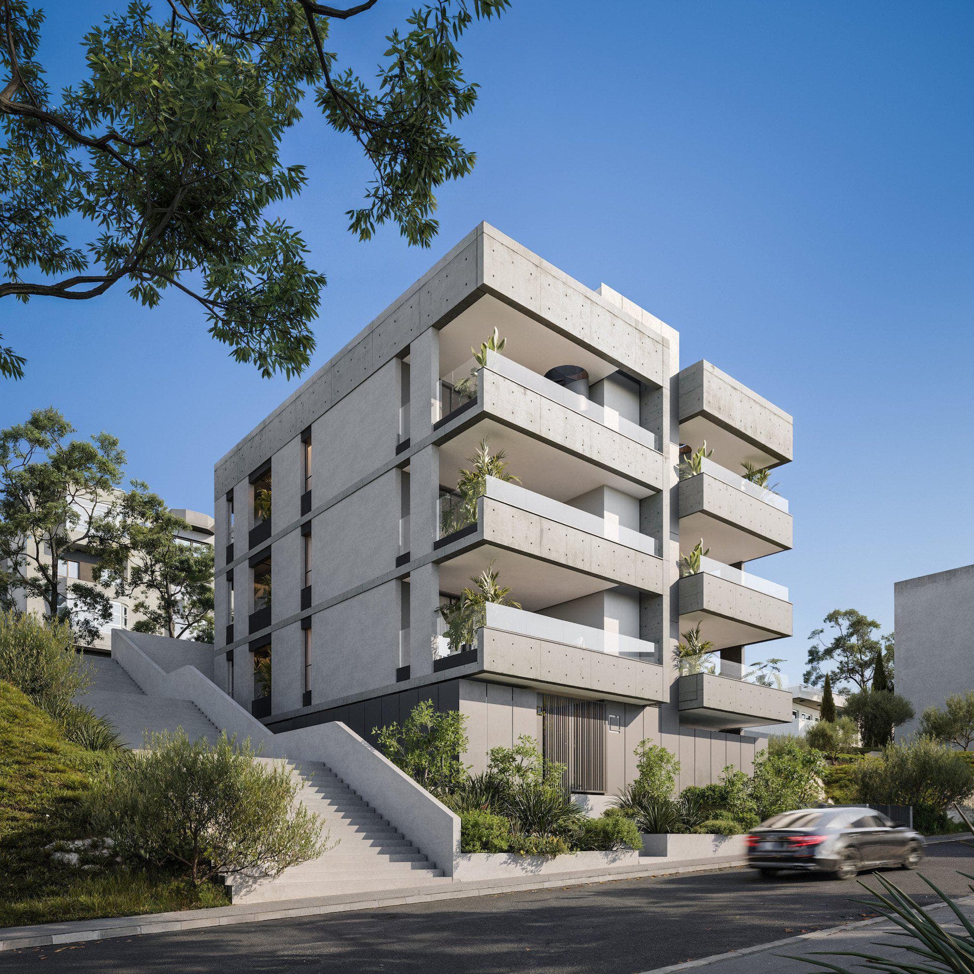 New project with a parking, Agios Athanasios
