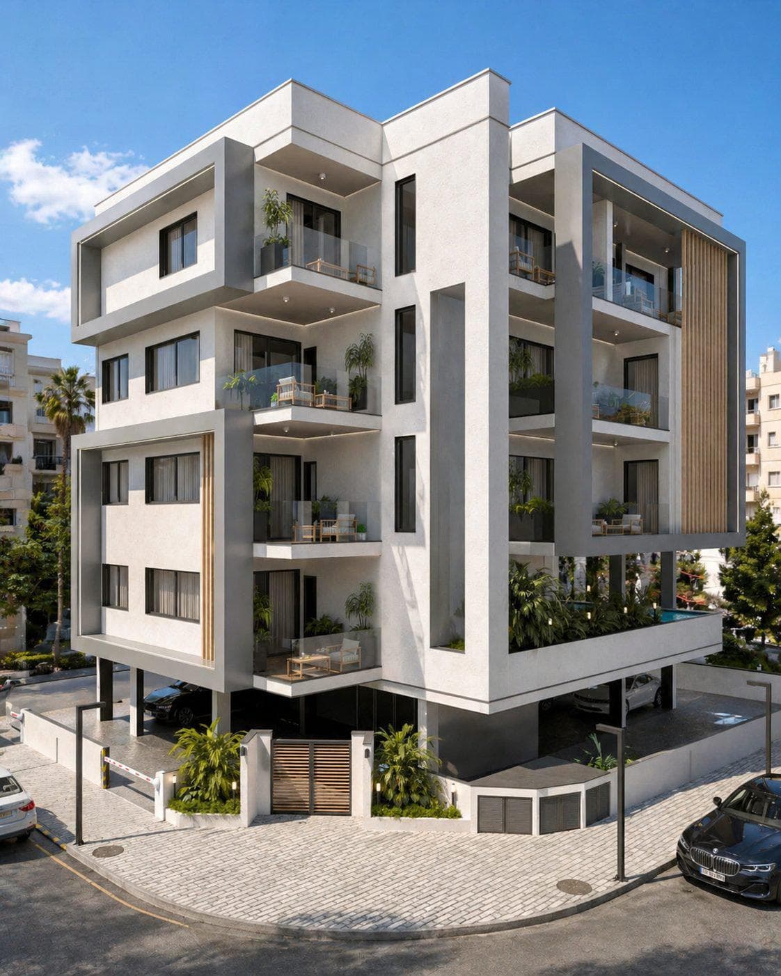 New complex with parking 500 meters from the beach, Neapolis, Limassol