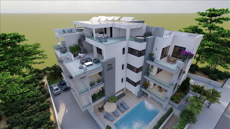 New residence with a swimming pool, Agios Athanasios