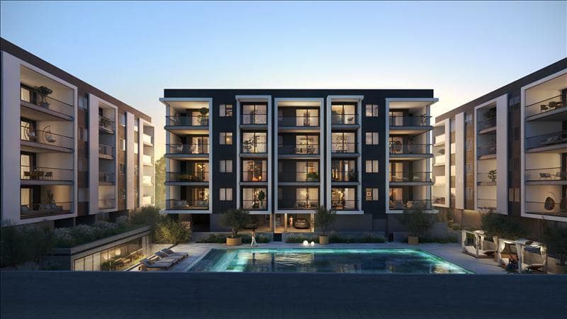 New gated residence with a swimming pool in a prestigious area, 450 meters from the sea, Limassol