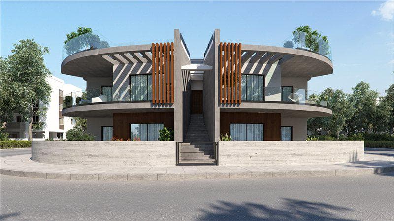 Low-rise residence with a sea view near the beach and the golf course, Geroskipou, Cyrpus