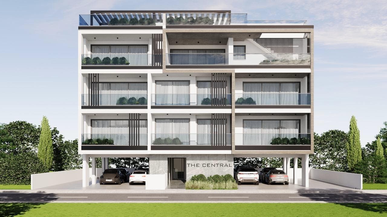 New residence with a parking near the park, Larnaca