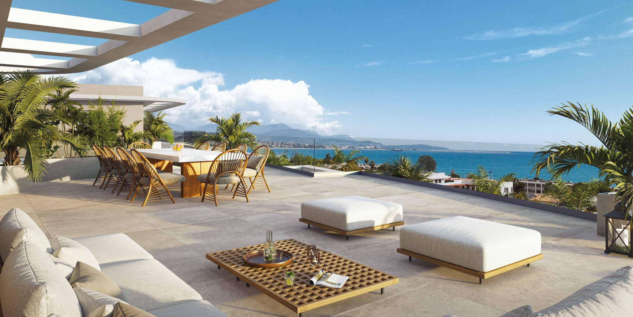 New residential complex with stunning views in Villeneuve-Loubet