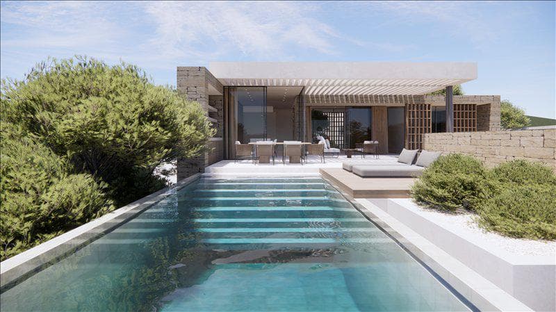 New complex of villas with swimming pools in a prestigious area, Paphos