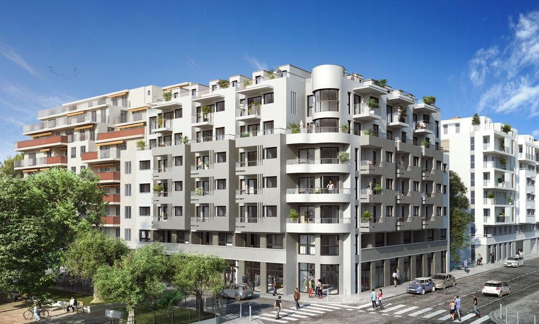 Apartments in a new residential complex in the center of Nice, Cote d'Azur