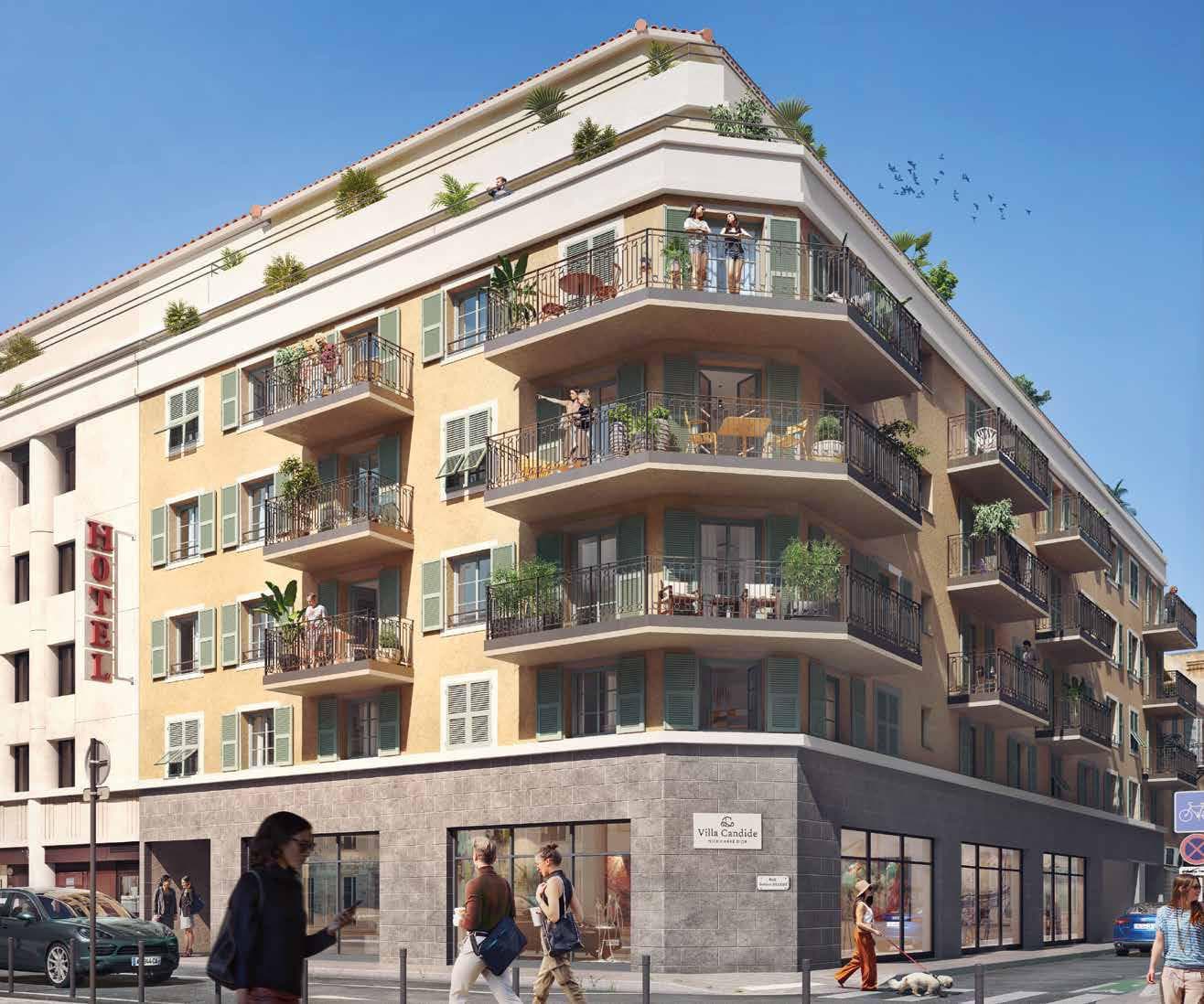 New residential complex near the sea in the historic center of Nice, Cote d'Azur