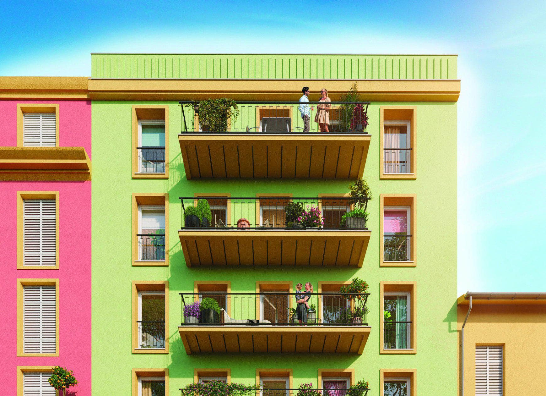 New apartments in the historical center of Menton, Cote d'Azur