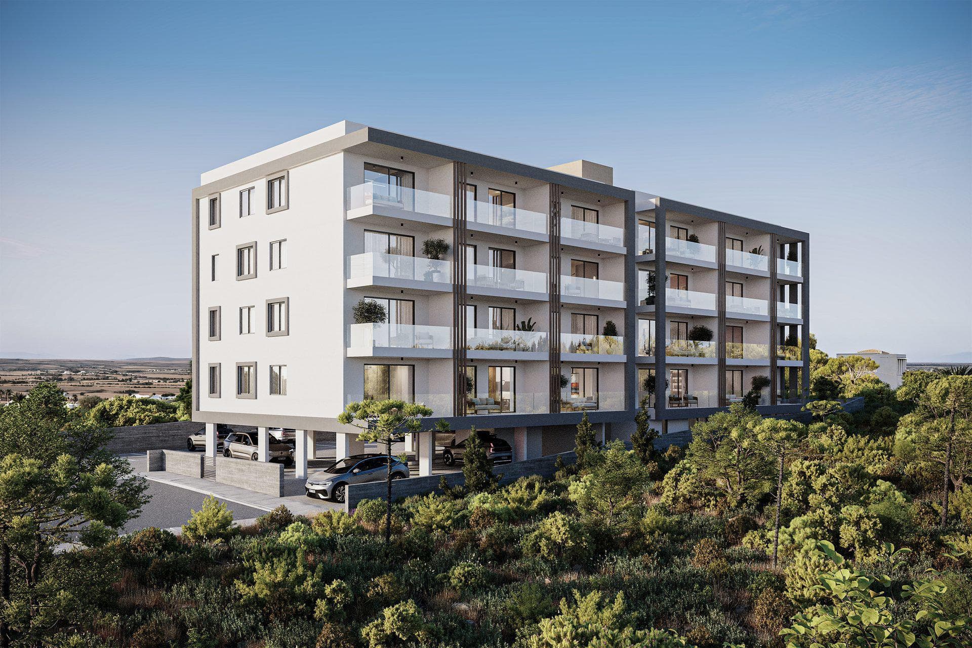 Prestigious complex next to a school in the center of Paphos