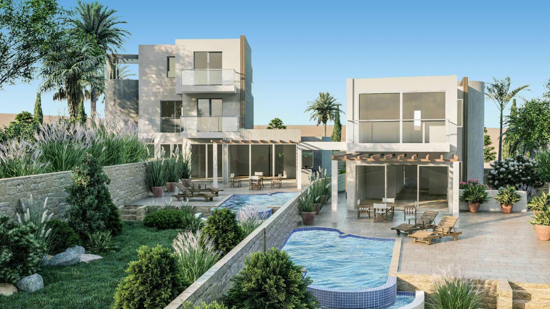 Beachfront complex of villas