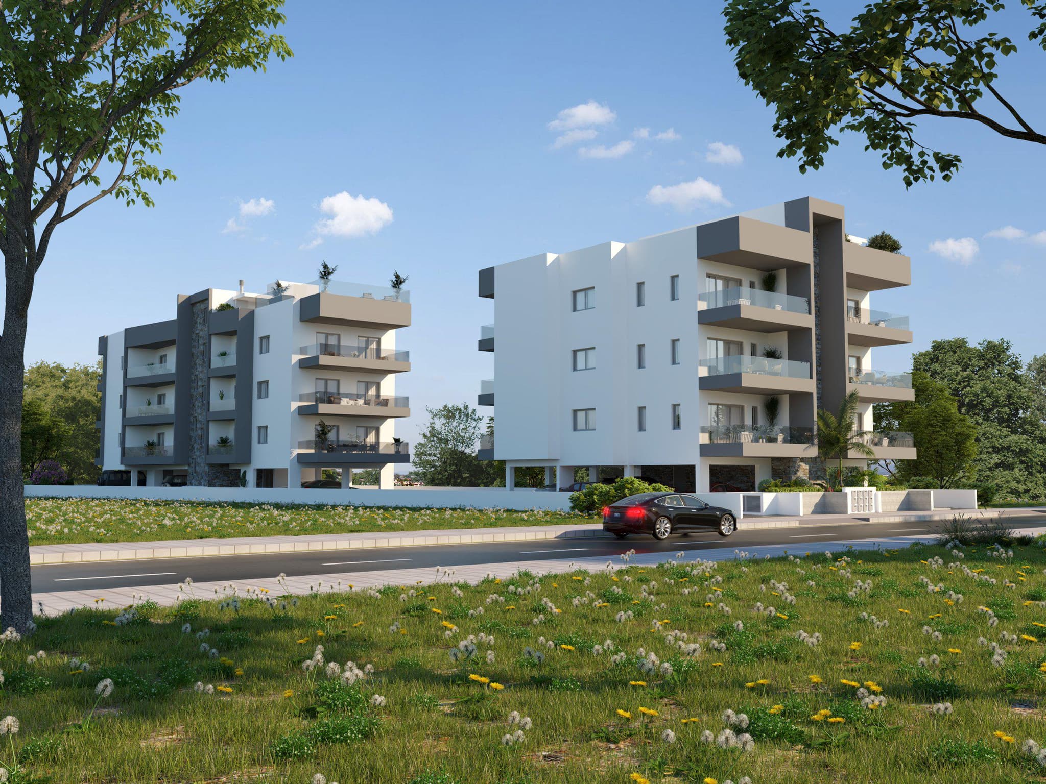 New project with a roof-top swimming pool, Limassol