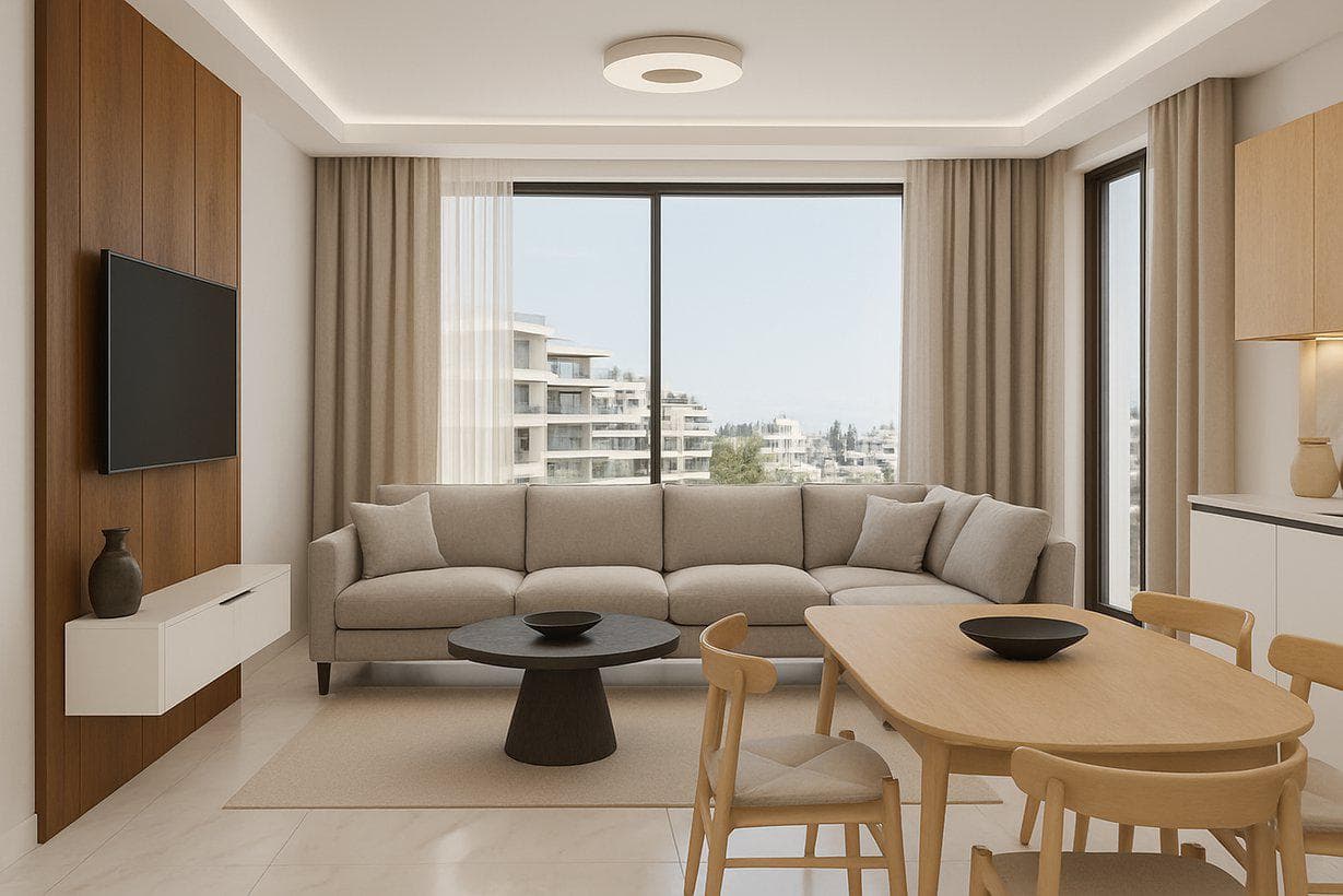 Residential complex with a parking in a vibrant area of Larnaca