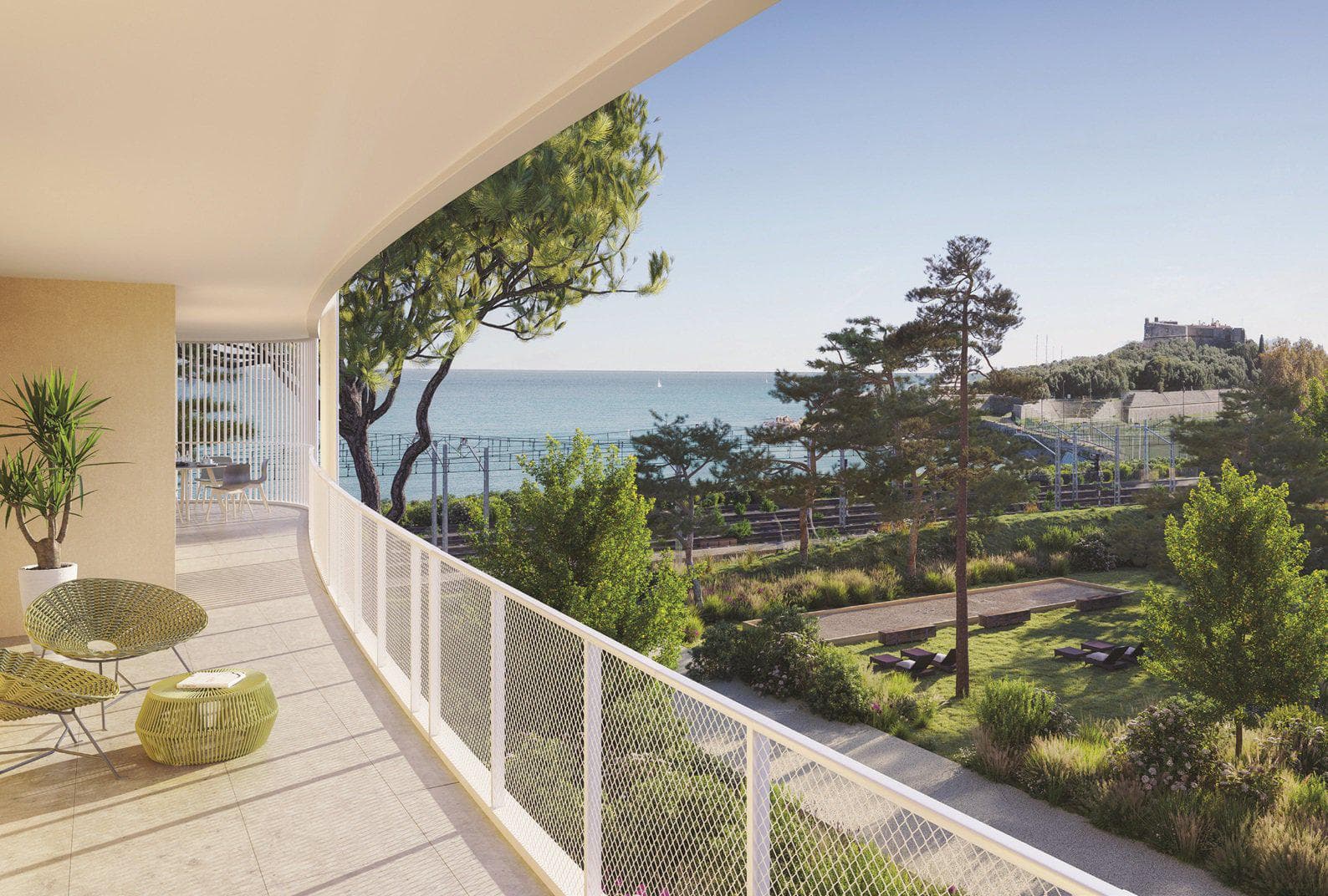 New residential complex near the sea in Antibes, Cote d'Azur