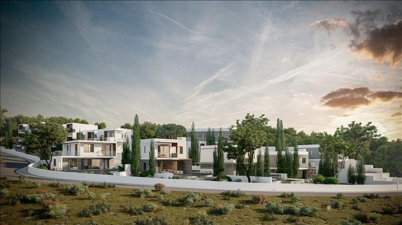 New residence with a swimming pool and a green area close to beaches and the city center, Limassol