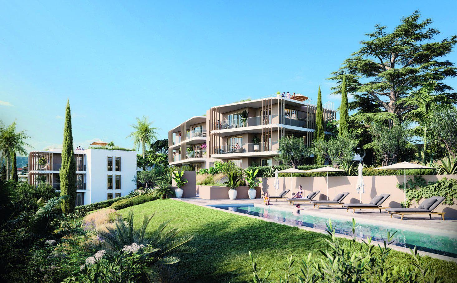 First-class apartments with sea and city views in a new residential complex, Nice, Cote d'Azur