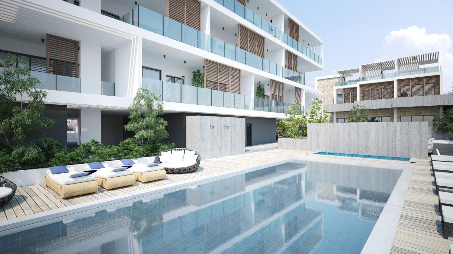 New residence with a swimming pool at 500 meters from the beach