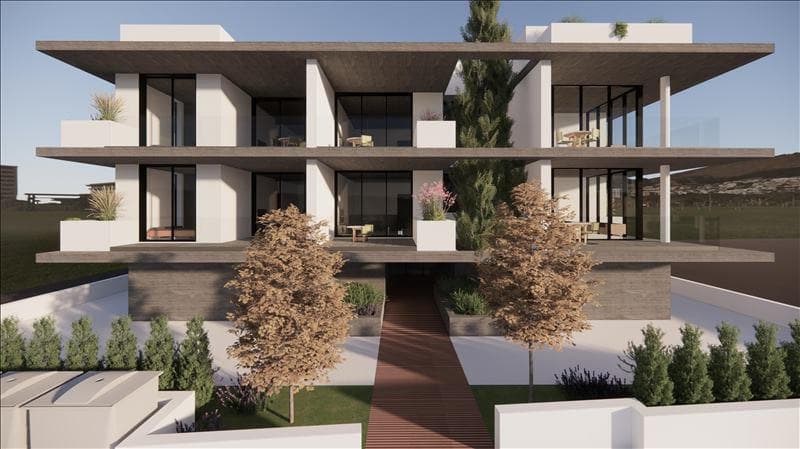 New residence with a swimming pool and a roof-top garden close to the beach