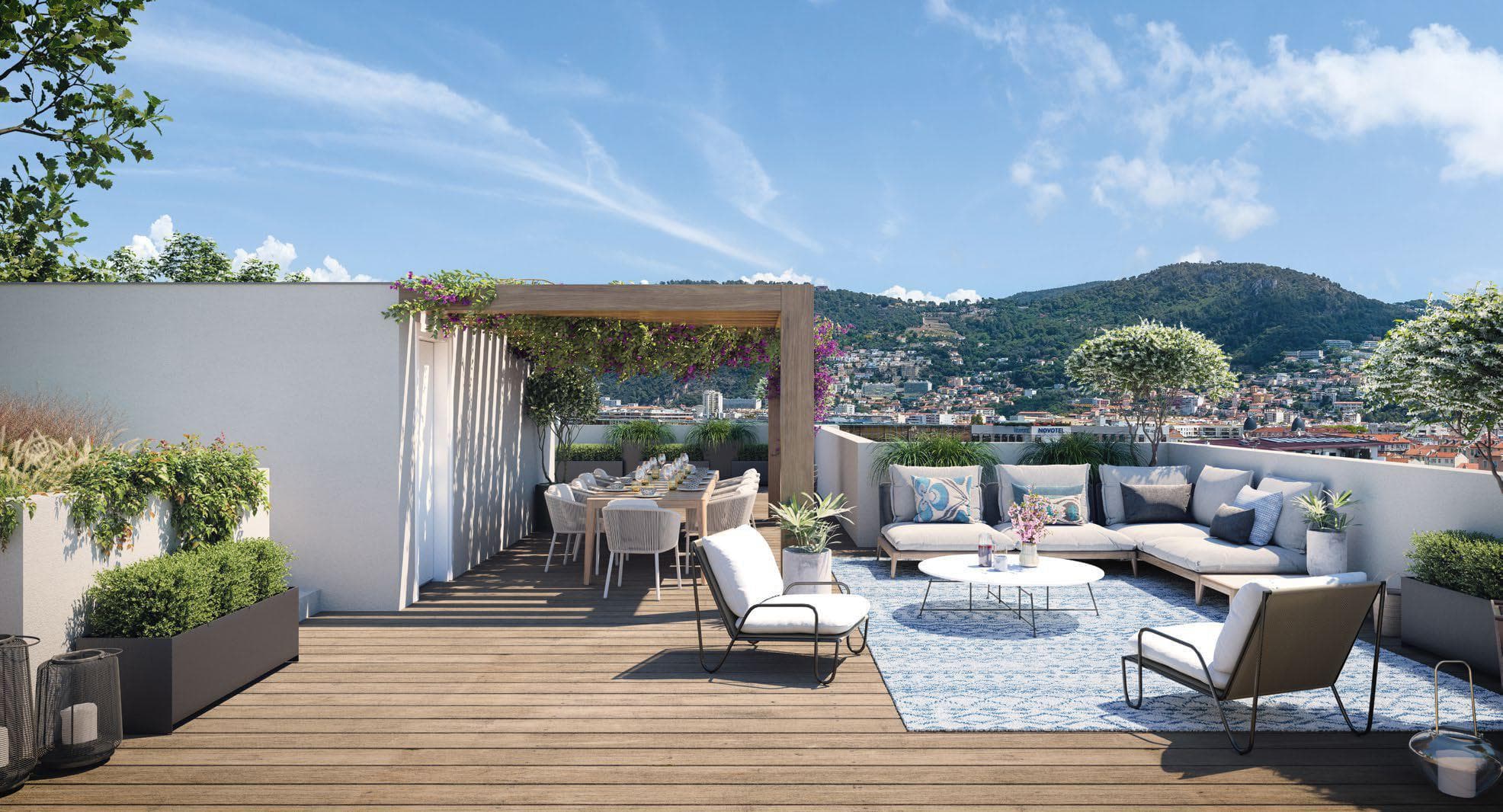 New residential complex with underground parking in Nice, Cote d'Azur