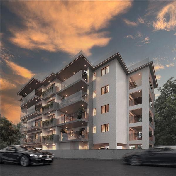 New complex with a green area and picturesque views 5 minutes away from beaches, in the center of Larnaca
