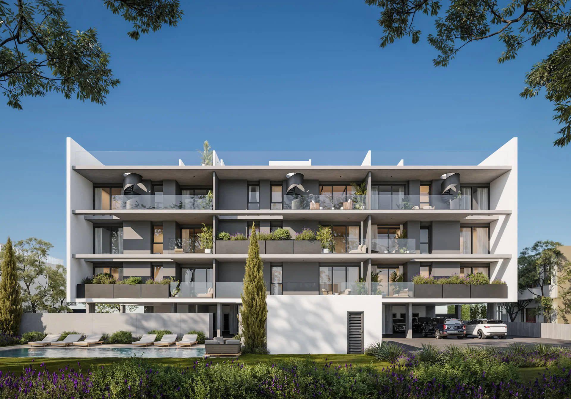 New project with a swimming pool, Agios Athanasios