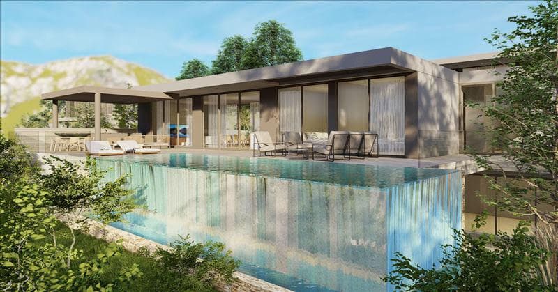 New complex of villas with a panoramic view in a prestigious area