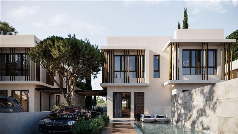 New complex of villas at 800 meters from the beach