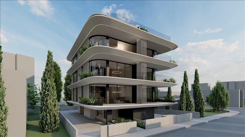 New residence with a parking close to the beach, Geroskipou