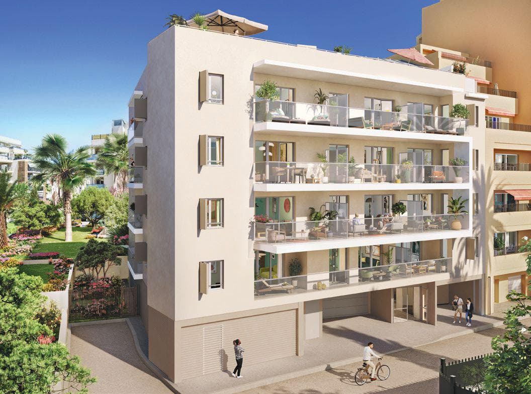 Modern residential complex with parking in the heart of Nice